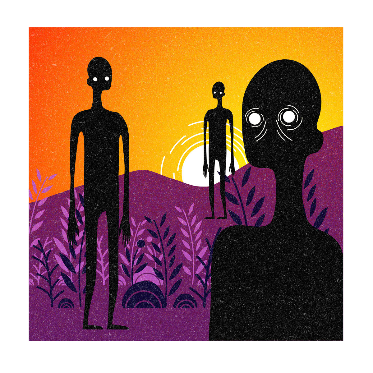 The Dark Watchers, drawn as an optical phenomenon and spirit said to live in California.