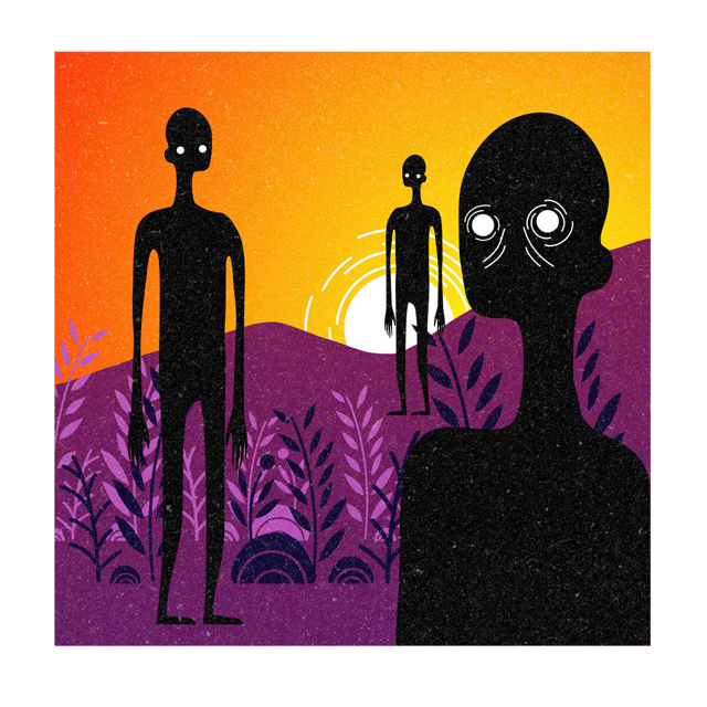 The Dark Watchers, drawn as an optical phenomenon and spirit said to live in California.